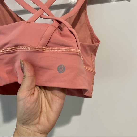 Lululemon Energy Bra *Long Line Peach Pink - Picture 6 of 9